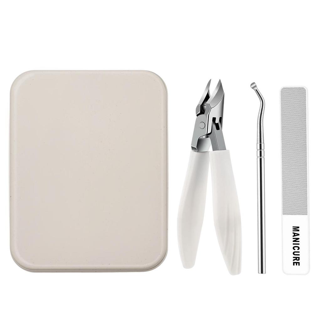 Super Sharp Stainless Steel Large-Opening Nail Clipper Set, Oblique-Edge Pedicure Tools