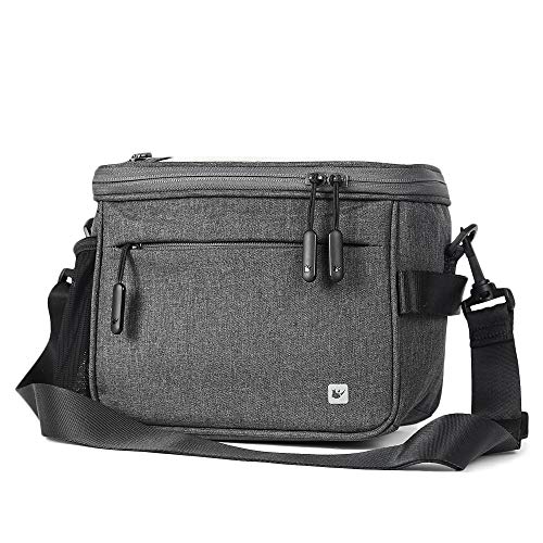 Rhinowalk Bicycle Waterproof Front Bag, Handlebar Bag, Frame Bag, and Side Bag, Gray