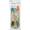 Studio Ghibli My Neighbor Totoro Trio Set (Chopsticks, Spoon, Fork, Bento Box, Chopstick Case, Slide-Out Type, Made In Japan, Dishwasher Safe, Antibac