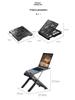 Adjustable Folding Laptop Stand - Multifunctional Cooling Riser for Desktop Office Use