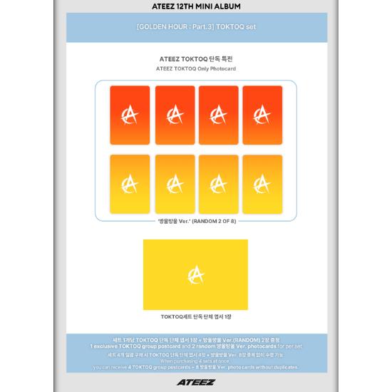 Wählen Sie POB POCAALBUM Ver ATEEZ 12. Mini-Album GOLDEN HOUR Teil 3