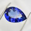 Natural Blue Tanzanian Tanzanite 7.55ct Pear Cut Certified Loose Gemstone
