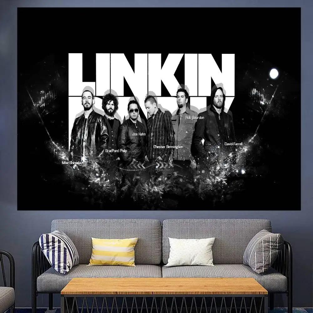 L-Linkin Park Hintergrund Kindergeburtstagsparty Alles Gute zum Geburtstag Schlafzimmer Sofa Dekoration Banner