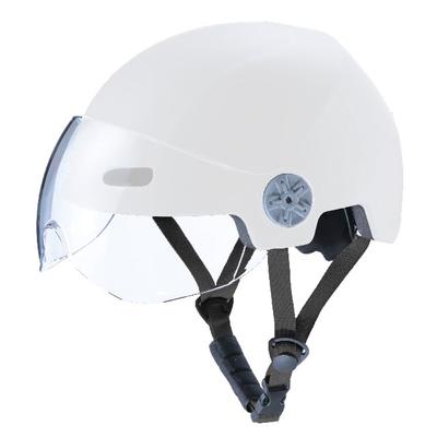Kawasumi Manufacturing Bicycle Helmet with Shield White H-103WH