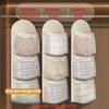 1PC Hanging Mesh Clothing Storage Bag, Household Wall-mounted Storage Bag, Transparent Pocket Design, for Organizing and Storing Clothes.