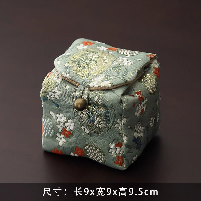 Handmade Retro Tea Cup Bag, Master Cup, Single Cup Bag, Storage Bag, Small Cloth Bag, Handbag, Thickened Cloth Bag, Storage Bag