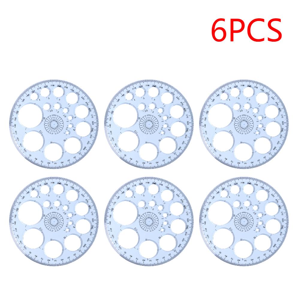 Multifunction Geometric Template Plastic Measuring Ruler Circles Drawing Shape Geometric Drawing Stencils Tools for Office Scho