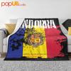 Andorra Flagge Oberste Stadtkarte Täler Europäische Kleinstaaten Katalanische Ultra-Weiche Decke Steppdecke Winter Sofadecke Bettbezüge
