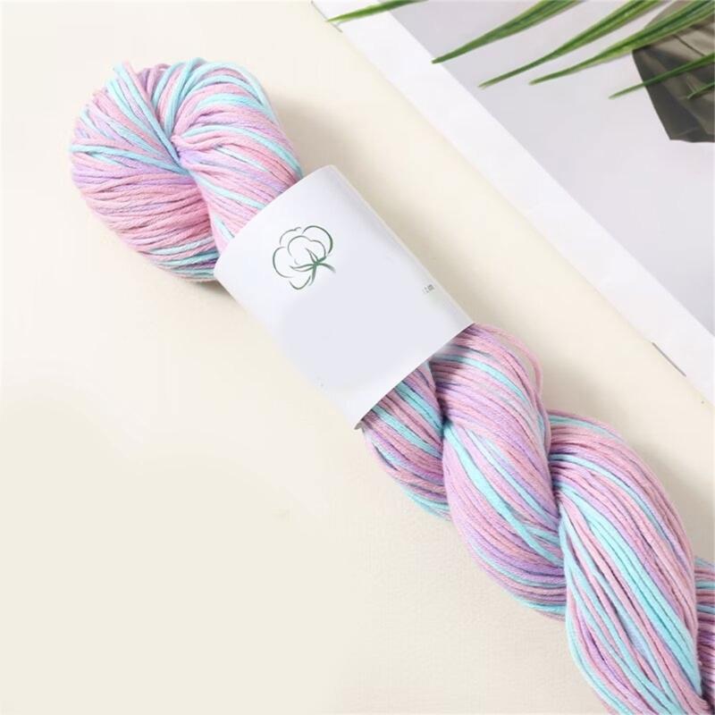 Multipurpose Cotton Knitting Yarn Hand Dyed Soft Natural Dyes for Scarves Hat Decoration Projects Easy to Handle
