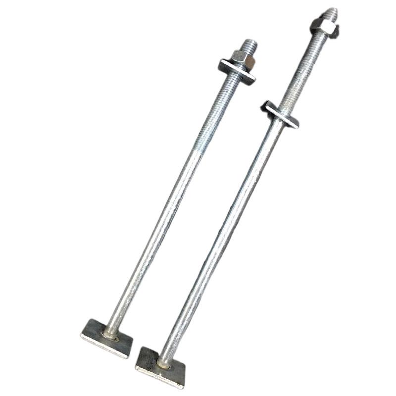 Galvanized Through-Wall Rod Bolt for Curtain Wall and Elevator Installation