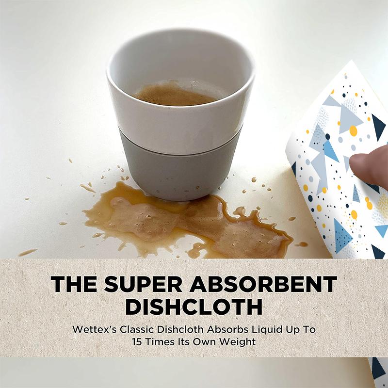 6PCS Swedish Dishcloths Eco-Friendly Kitchen Rags Absorbent Dish Towels Reusable Washable Cleaning Cloths