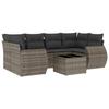 VidaXL Set de mobilier de grădină cu perne 7 piese, Canapele de terasă, Set de mobilier de exterior, Mobilier de exterior, Gri 3253457