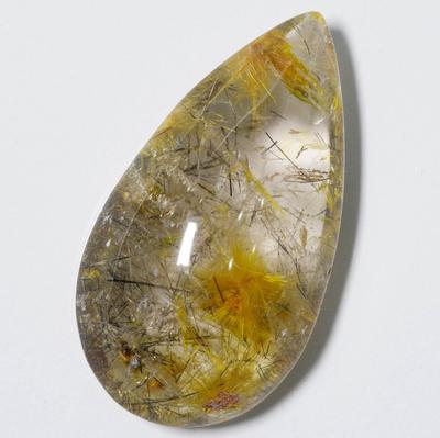 Pedra Mineral Natural Rutilo Turmalina Negra em Quartzo Inclusão de Turmalina 38x21x12mm [N2 Natural] & (Quartzo Rutilo) / (1 "Único em seu gênero"