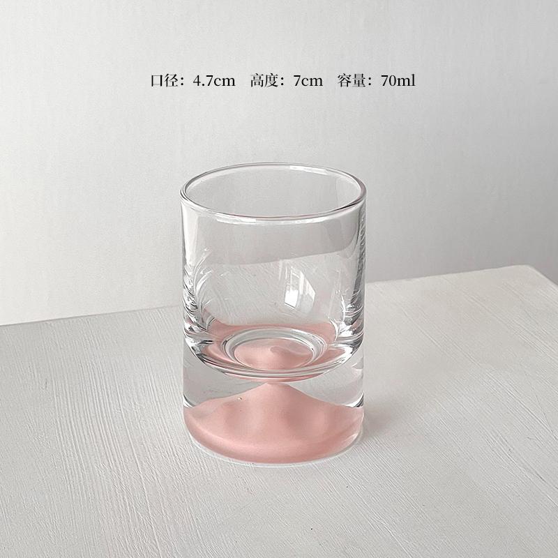 Pink Mountain Glass White Wine Cup Set Home Barware Single Cup Light Luxury High-End Small Liquor Glass Strong Liquor Cup 70-120ml