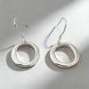925 Sterling Silver Simple Fashion O-Earrings Birthday Party Anniversary Gift Daily Wear
