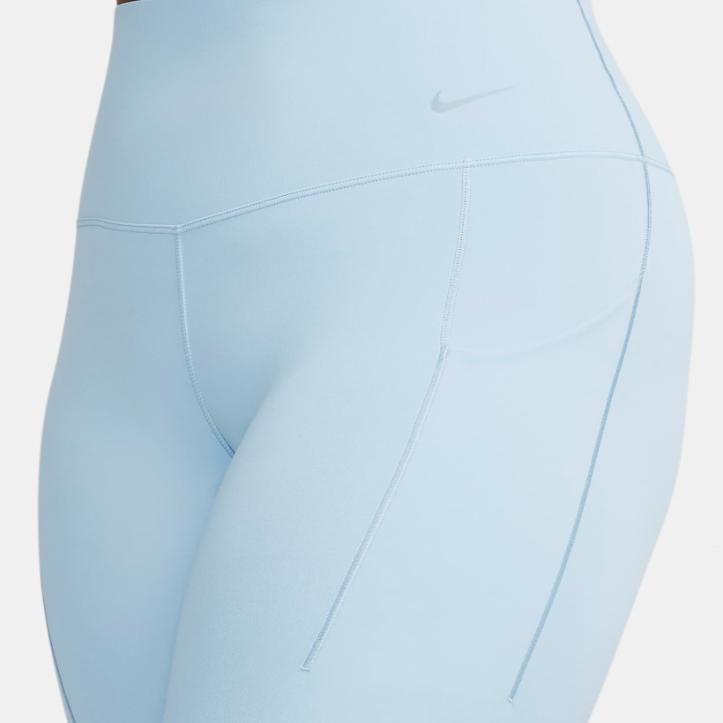 Nike Universal Solid Color Logo High Waist Leggings Women leggings Light-Armor-Blue DQ5897-441