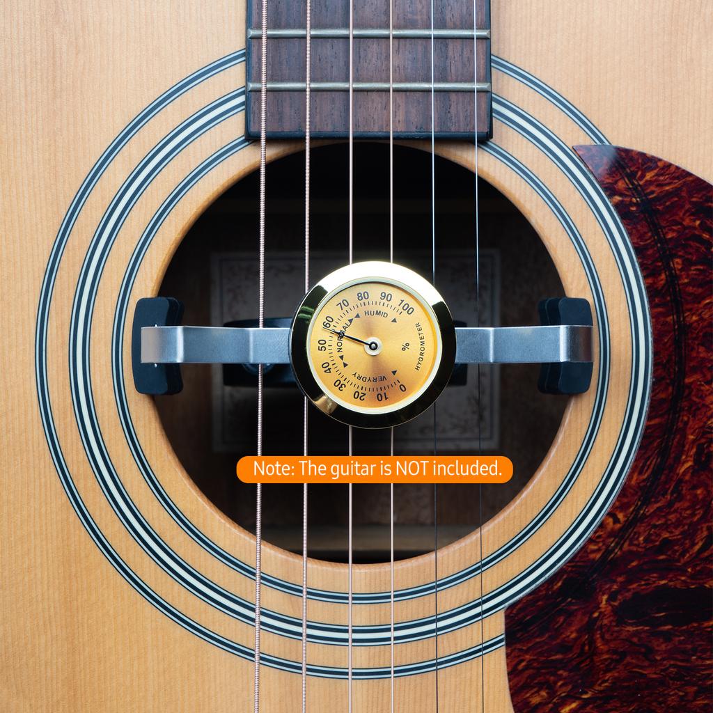 Luftbefeuchter Universal Ghd03 Gitarre Guitto Zeiger Zifferblatt Tragbar Schallloch Hygrometer Clip-Typ