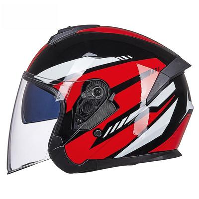 GXT Elektromotorradhelm: Vierjahreszeiten-Sonnenschutz, Doppelvisier, Leicht, Stilvoll, Halbschalenhelm für den Sommer.