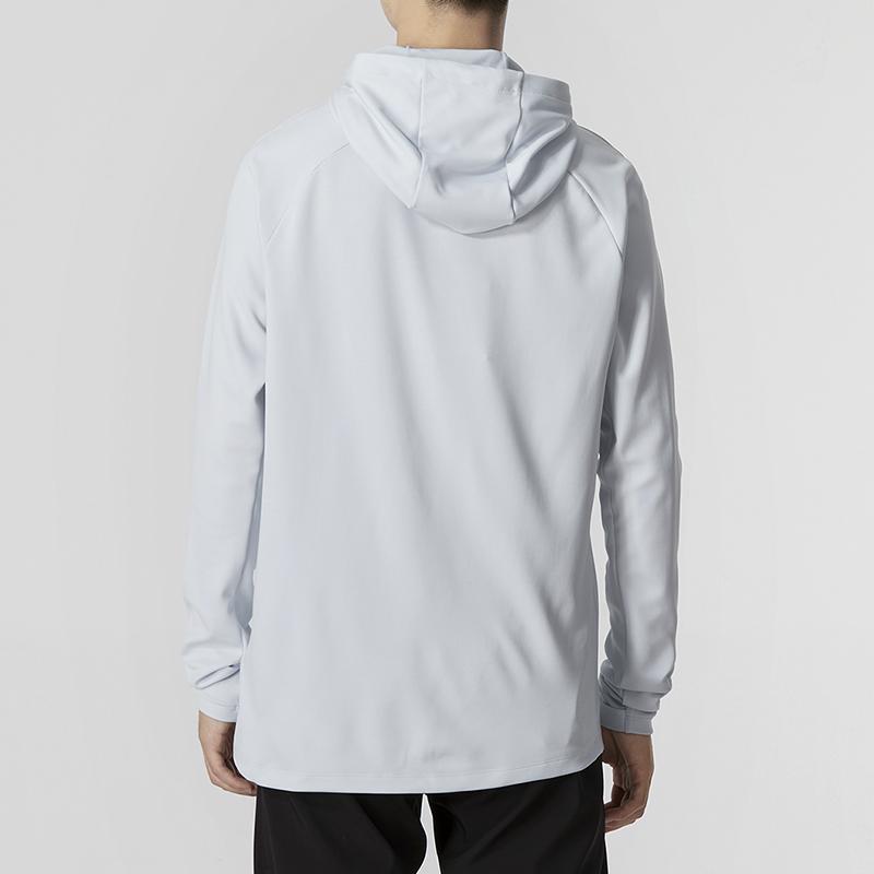Nike Loose Long-sleeved Hoodie with Logo Print Men Tops Grey DQ5052-043