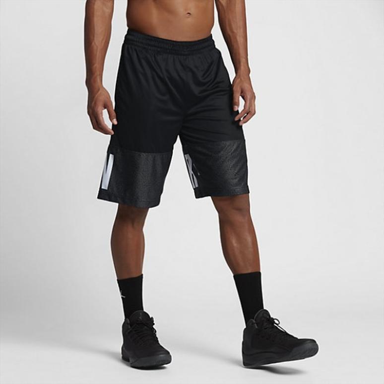 Jordan Classic Aj Blockout Letter Print Casual Shorts Men Shorts Black 831339-010