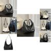 Chic Urban Simple Large Capacity Pu Leather Tote Bag For Women In Black And White