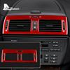 Carbon Fiber Style Interior Sticker for BMW X3 E83 2004-2010 AC CD Panel Cover Trim
