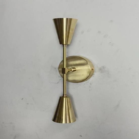 Mid Century Modern Brass Wall Sconce, Handmade Stilnovo Light Home Decor