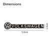 RUNTB1 Car Audio Decorate 3D Aluminum Emblem Badge Sticker Decal Accessories For Volkswagen VW R GTI Golf Beetle Polo Passat B6 Tiguan