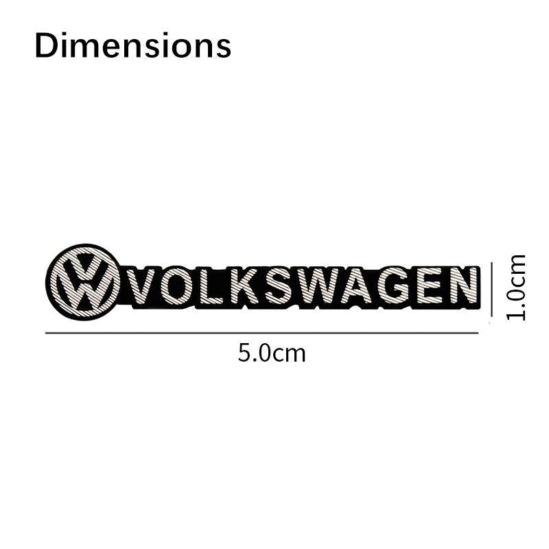 RUNTB1 Car Audio Decorate 3D Aluminum Emblem Badge Sticker Decal Accessories For Volkswagen VW R GTI Golf Beetle Polo Passat B6 Tiguan