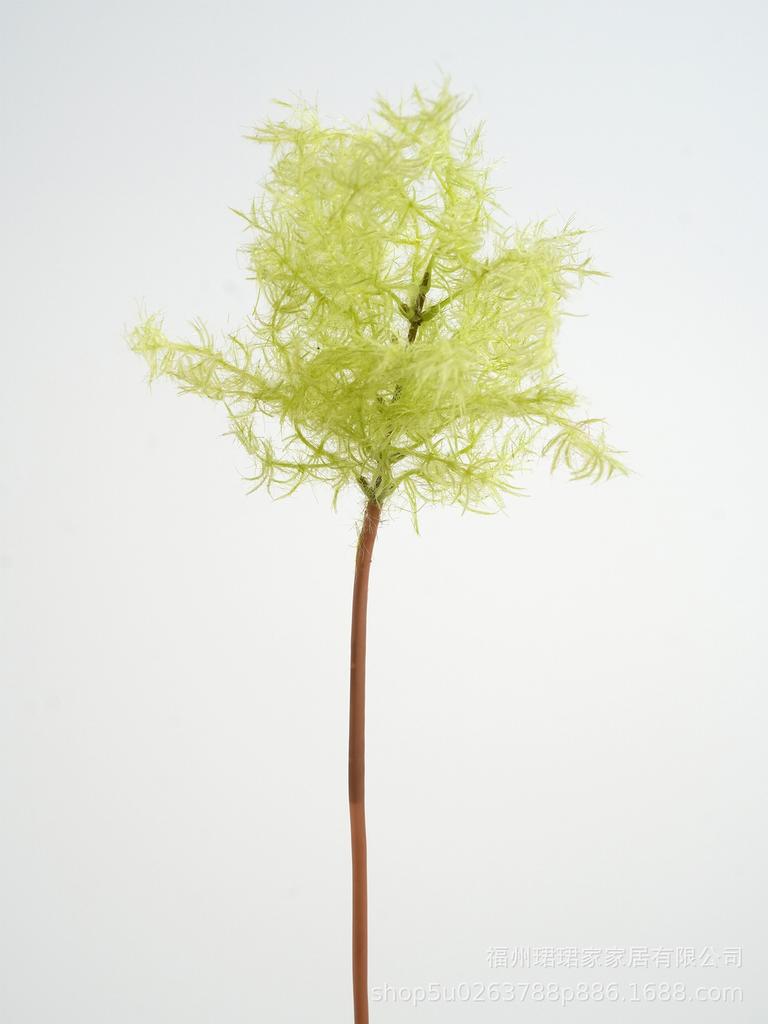 Autumn Red Artificial Cotinus Spray Flocked Artificial Smoke Tree Stem for Rustic Fall Decor Home Wedding Floral Arrangement