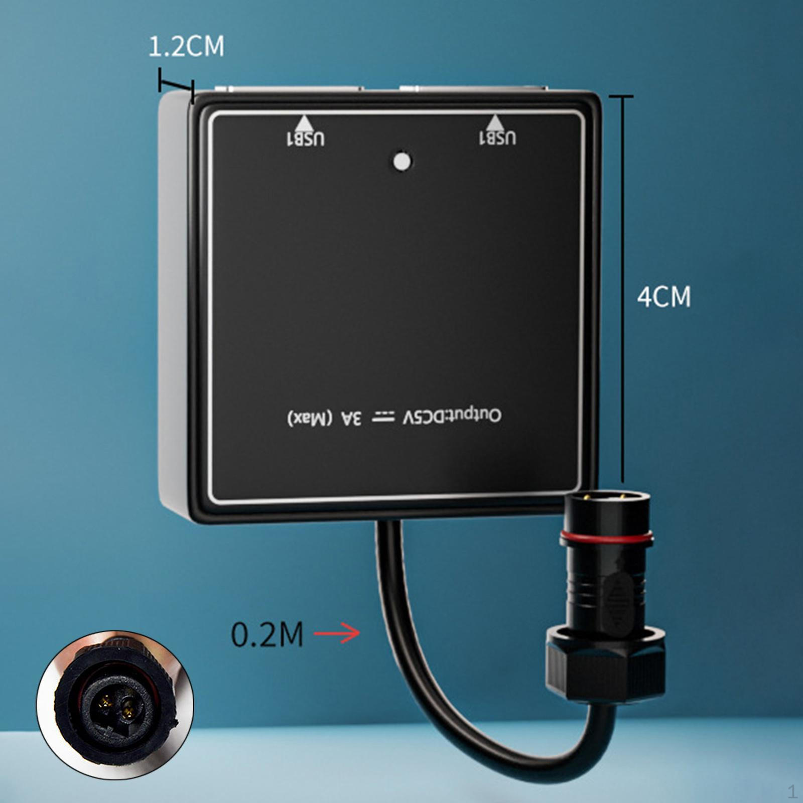 

USB-контроллер солнечной зарядки для наружного применения 2 Pins Male 20cm