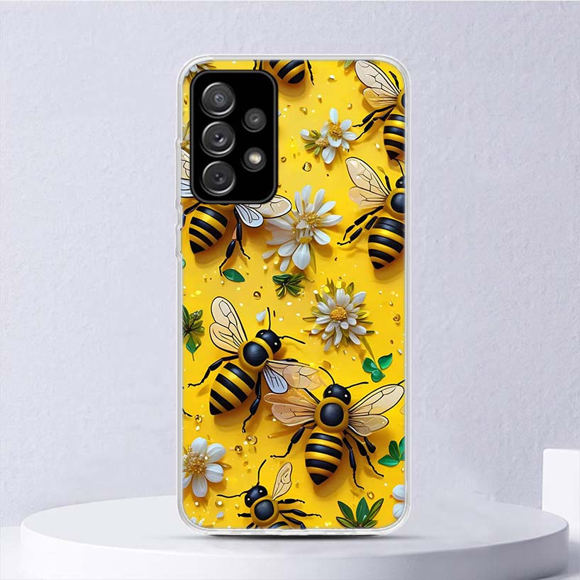 Bee Keeping Honey Animal Soft Case For Samsung Galaxy A52 A42 A32 A22 A12 A02S Phone Cover A50 A51 A70 A71 A41 A31 A21S A40 A30