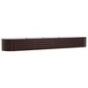 Elevated Planter Box Brown 400 X 80 X 44 Cm Steel