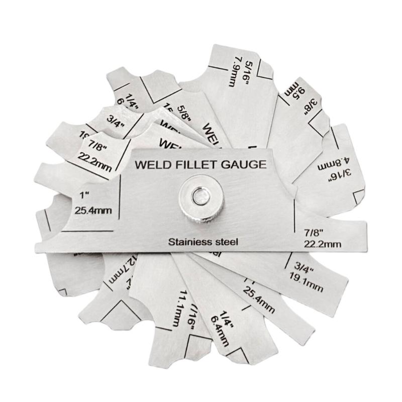 Professional Welding Calibration Tool Steel Construction Double Scale Cams Gauges for Accurate Metric Royal Readings