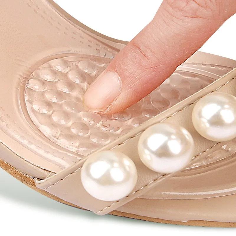 Women High Heels Single Sandals Shoes Cushion Self-adhesive Insole GEL Silicone Seven Points Insoles Washable Shoe Pads Summer