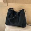 Autumn New Minimalist Lazy Wind Bucket Bag Large Capacity Fashion Shoulder Bag Casual Versatile Bag