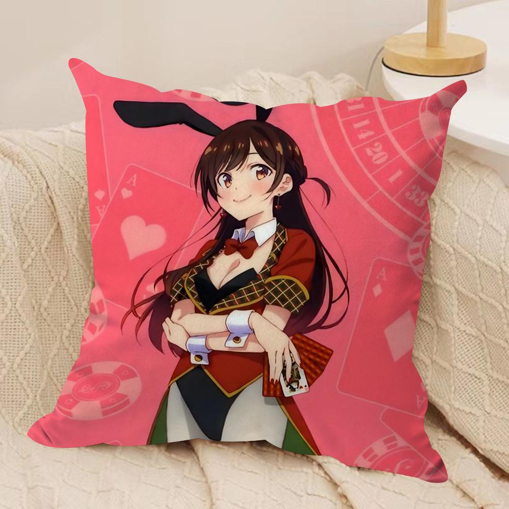 

KKizunaAI VVsinger Cushion Cover Soft Plush DoubleSided Sofa Pillow Cushion Cover AllSeason Durable Decor Gift 30x30cm