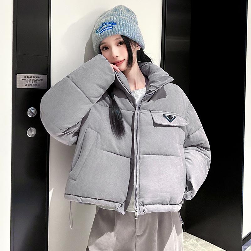 Winter New Korean Version Loose Stand-up Collar Short Down Cotton Clothes Women's Small Bread Clothes Jacket