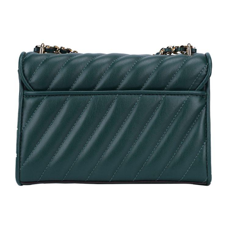 Michael Kors Casual Chain Stitch Vintage Style Lock Closure Shoulder Bag Women Shoulder Bag Dark-Green 35F0GXOC5T-RACING-GREEN