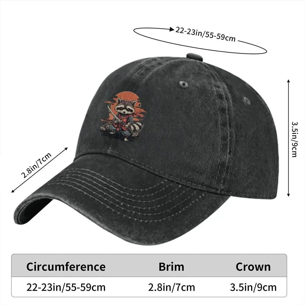 Japanese Raccoon Baseball Cap Men Hats Women Visor Protection Snapback Raccoon Lover Caps