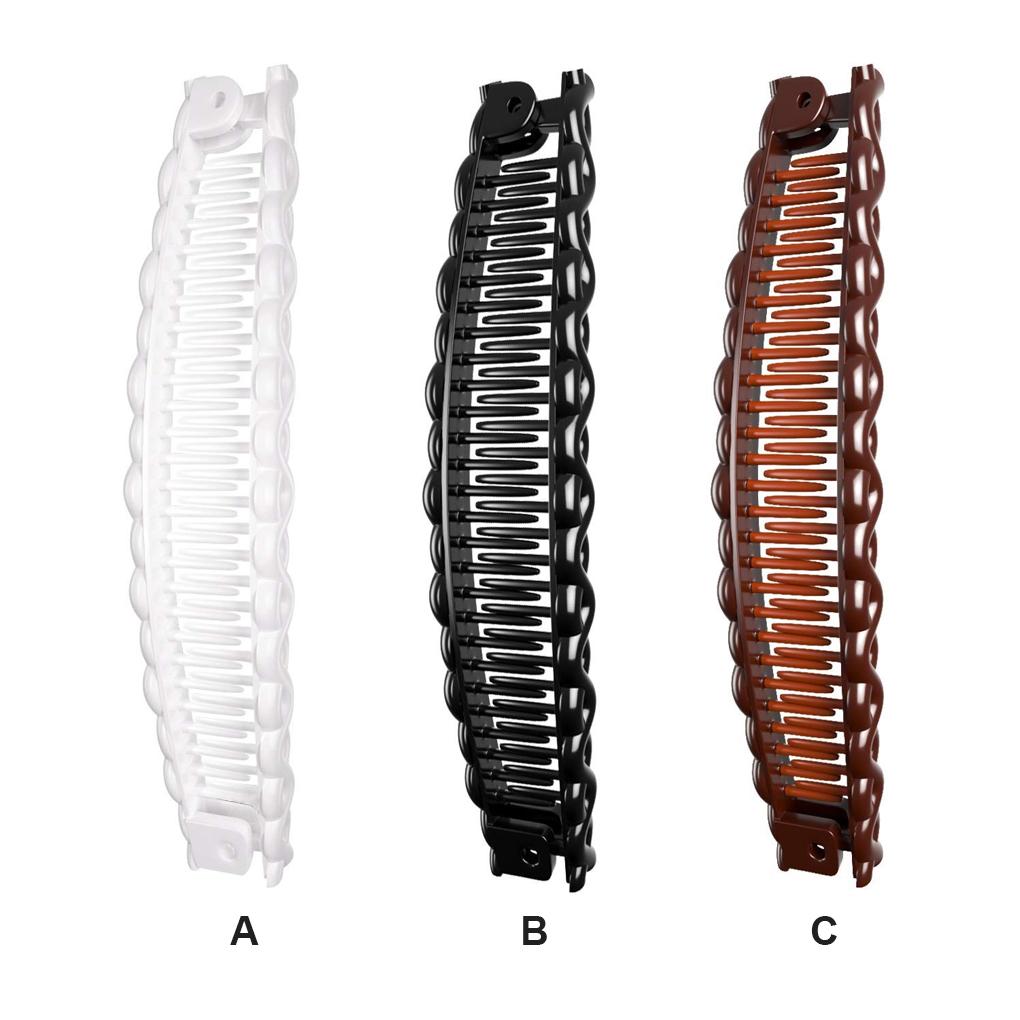 Hair Claws Female Headdress Bridal Wedding Hairpin Girls Barrettes Curved Style Tool Banana Clips for Women Lady Adults Teens