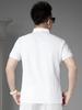 European Style Trendy Velvet Print Polo Shirt Men's Short-Sleeve Top with Turn-Down Collar 2026 Summer New Half-Sleeve T-Shirt
