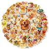 50 Cartoon Pet Golden Retriever Puppy Doodle Stickers Decorative Mobile Phone Shell Skateboard Helmet Laptop Computer