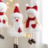 Weihnachtsdekoration Plüsch Engel Mädchen Puppe Anhänger Weihnachtsbaum Hängende Ornamente Plüsch Weihnachtsmann Schneemann Engel Anhänger Dekor Geschenk Spielzeug