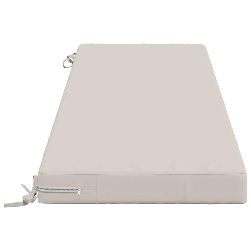 2 piece Bench Cushions SOEST 2 pcs. 100percent Polyester White