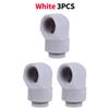 2PCS G1/4 Thread Rotating 90 Degree Elbow Fitting Adapter Rotary Fitting Water Cooled Connector for PC Water Cooling System