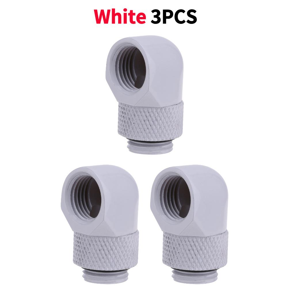 2PCS G1/4 Thread Rotating 90 Degree Elbow Fitting Adapter Rotary Fitting Water Cooled Connector for PC Water Cooling System