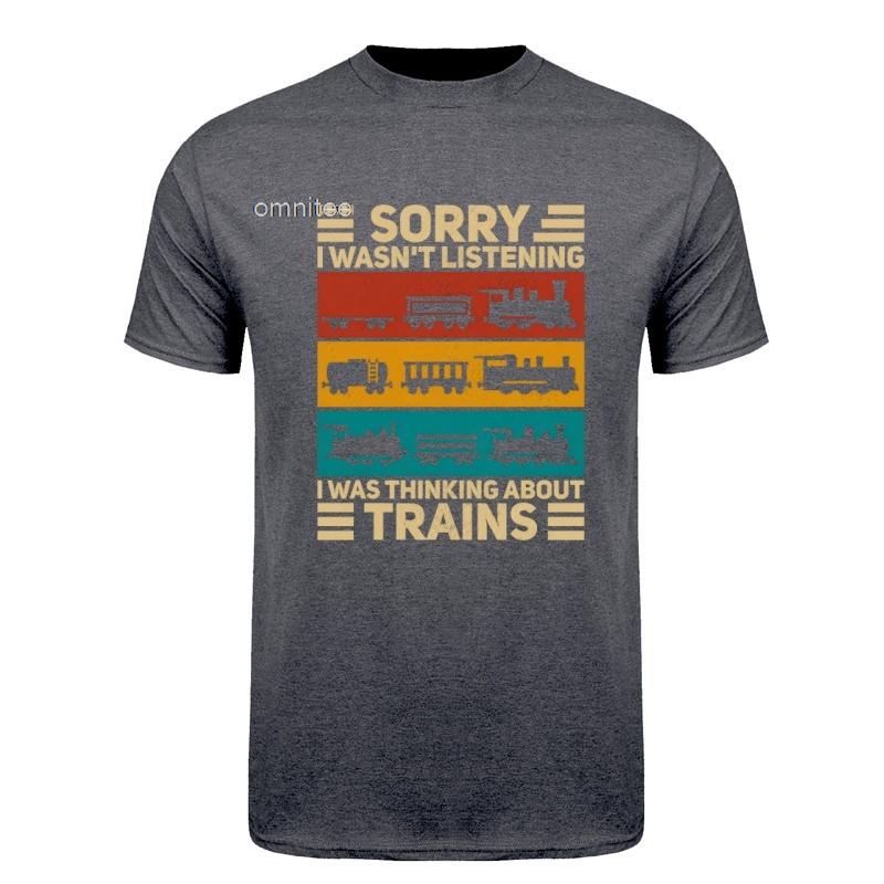 Train Lover Model Railroad Conductor Funny Train T Shirt Short Sleeve Birthday Gifts Railroad Railway Tshirt Hj115