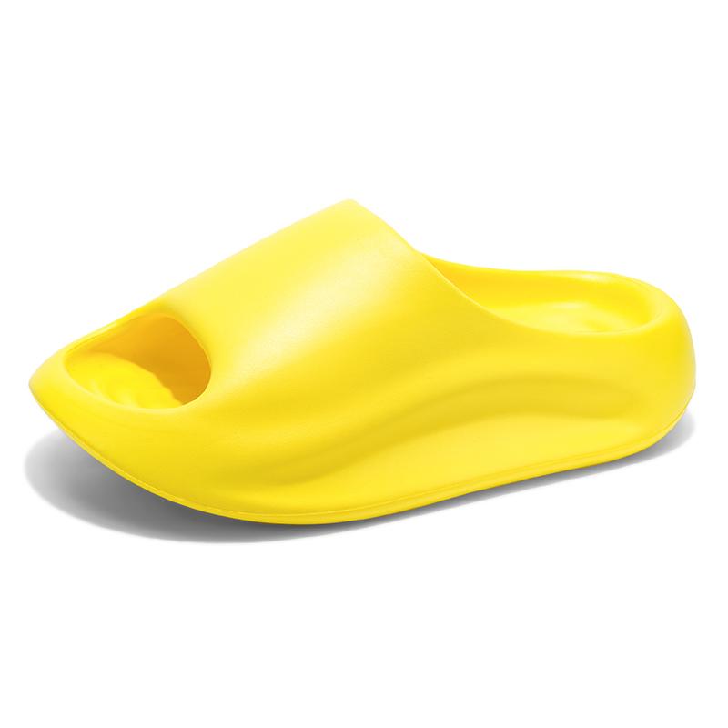 Sommer Dicke Sohle Höhensteigernd Weiche Eva Hausschuhe Für Paare Einfarbige Modische Hausschuhe Outdoor Freizeit Sandalen