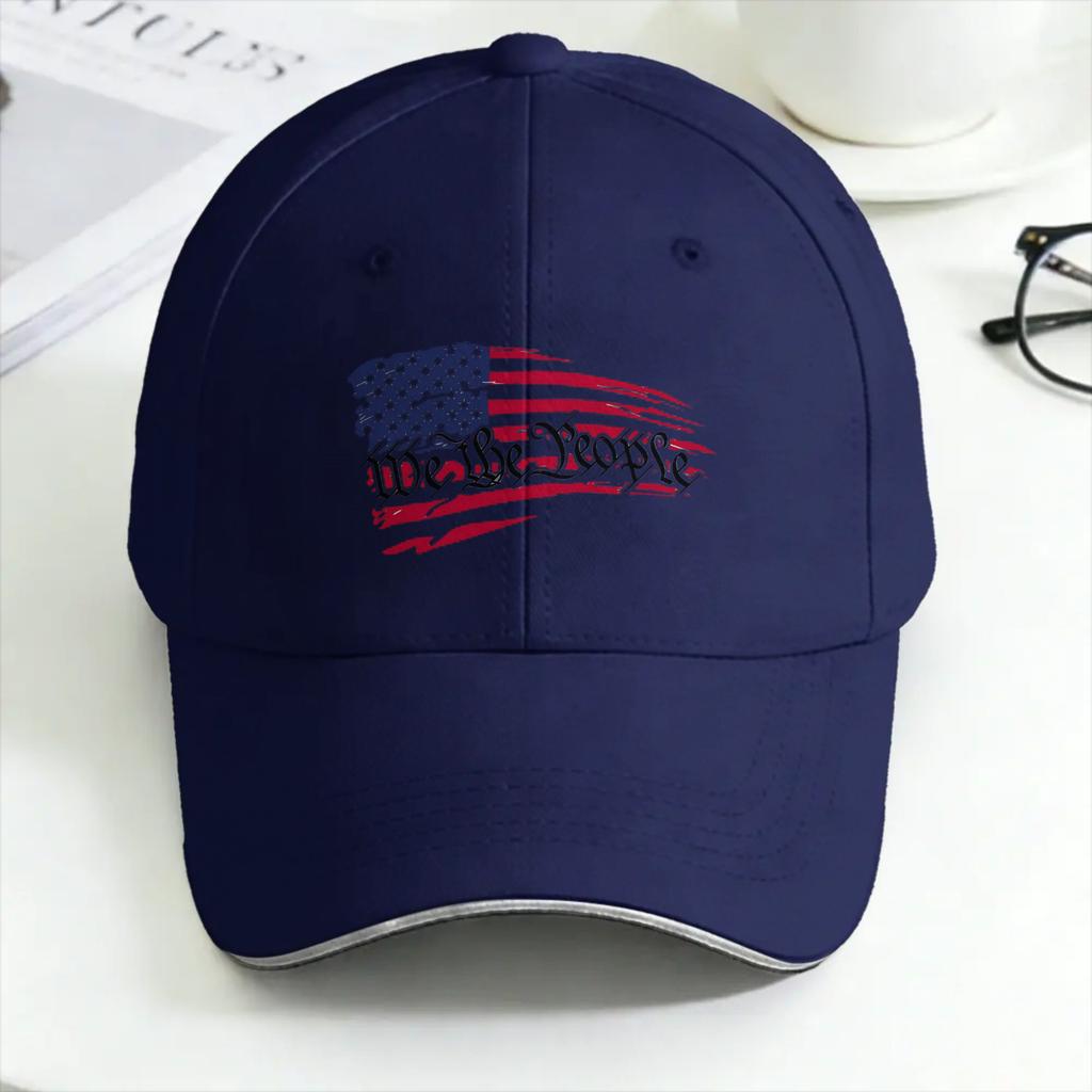We The People Th USA University Baseball Cap Outdoor Gym Hot Sale Trucker Hat Unisex Adult Casual Design Baseball Caps